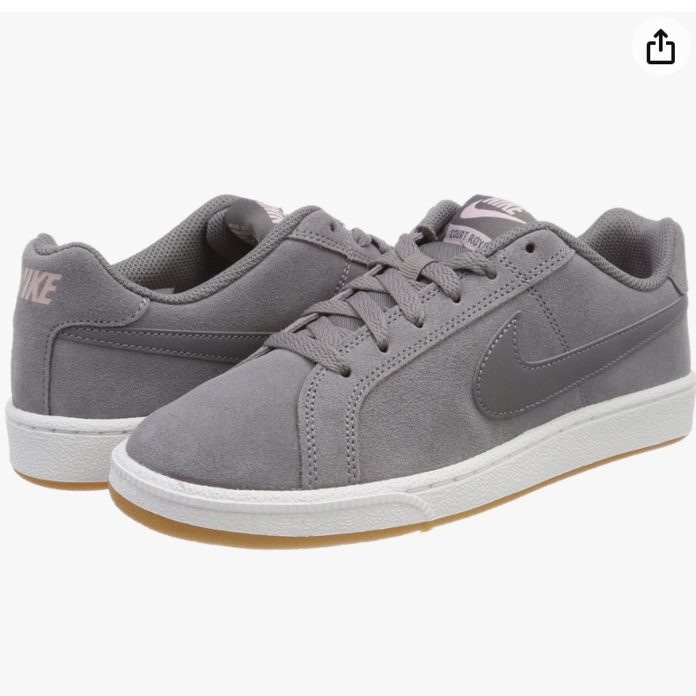 Nike Women’s Court Royal Sneaker Gray Suede size 7 NWOB